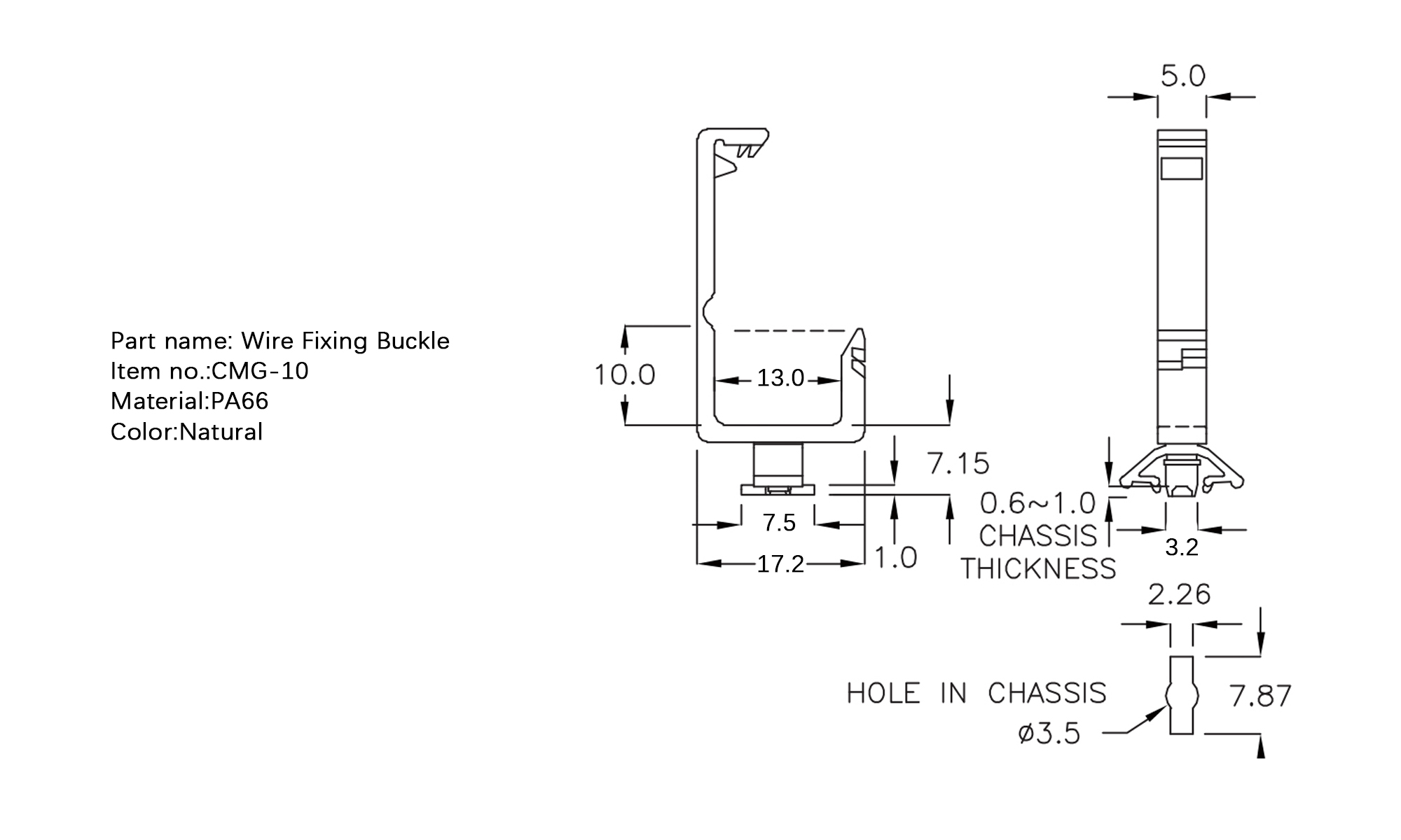 Wire Fixing Buckle CMG-10